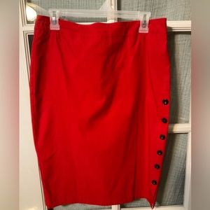 Kate Kasin pencil skirt. Red. Large